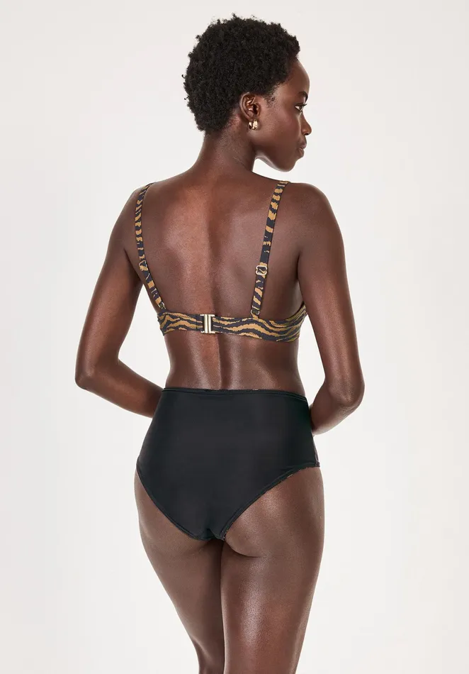 Swimwear Women Hush High Waisted Bikini Bottoms Tigerblack