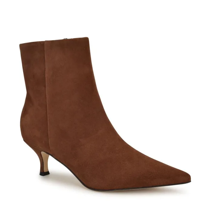 Symba Dress Ankle Booties Brown Suede Women Nine West Boots and Booties Symba Dress Ankle Booties Brown Suede Women Nine West Boots and Booties