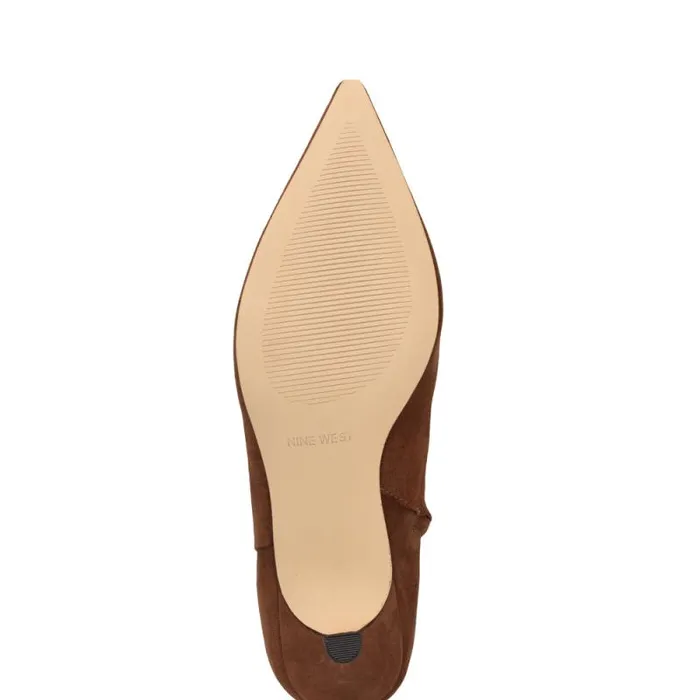 Symba Dress Ankle Booties Brown Suede Women Nine West Boots and Booties Symba Dress Ankle Booties Brown Suede Women Nine West Boots and Booties