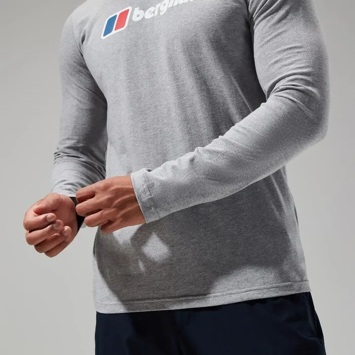 TShirts Men Berghaus Big Logo Long Sleeve Tee Dark Grey TShirts Men Berghaus Big Logo Long Sleeve Tee Dark Grey