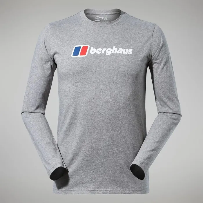 TShirts Men Berghaus Big Logo Long Sleeve Tee Dark Grey TShirts Men Berghaus Big Logo Long Sleeve Tee Dark Grey