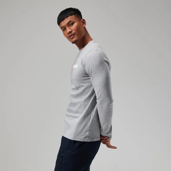 TShirts Men Berghaus Big Logo Long Sleeve Tee Dark Grey TShirts Men Berghaus Big Logo Long Sleeve Tee Dark Grey
