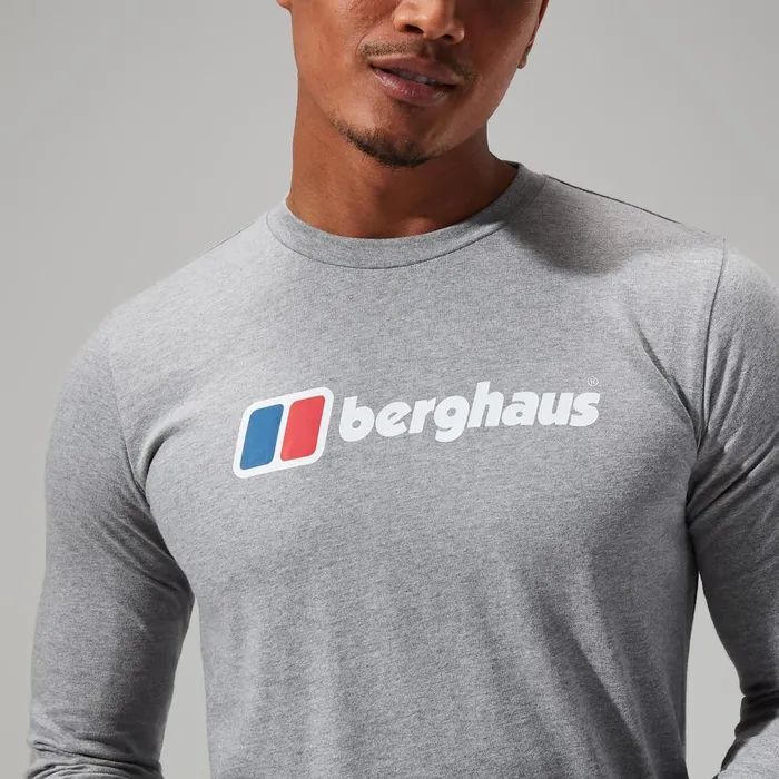 TShirts Men Berghaus Big Logo Long Sleeve Tee Dark Grey TShirts Men Berghaus Big Logo Long Sleeve Tee Dark Grey