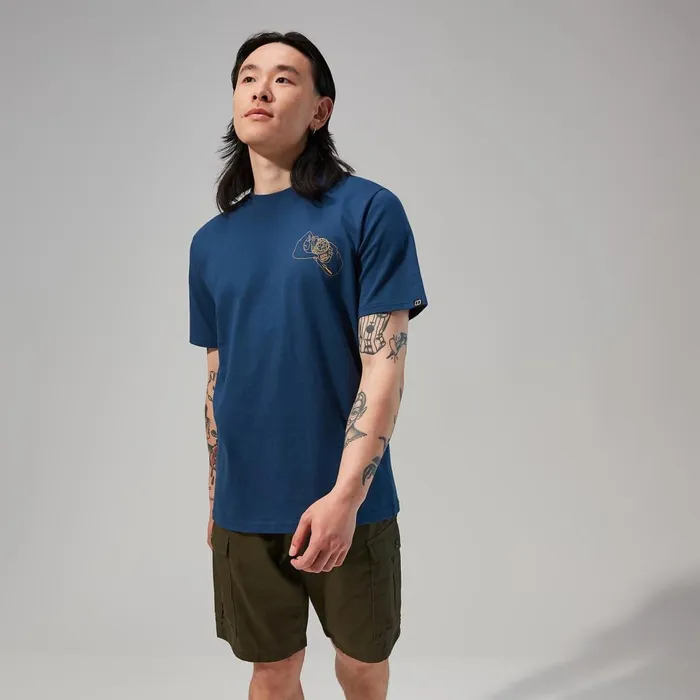 TShirts Men Berghaus Mens Hike Beans Short Sleeve Tee 8211 Dark Blue