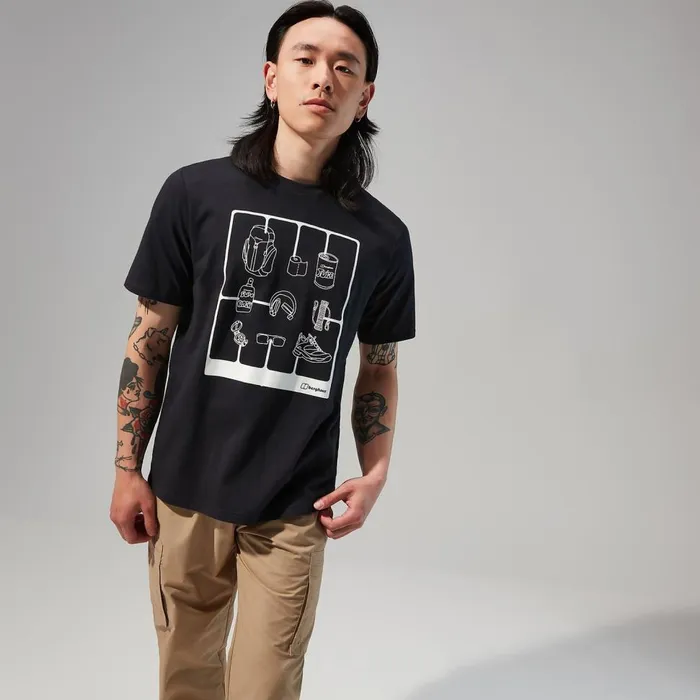 TShirts Men Berghaus Mens Hike Pack Short Sleeve Tee 8211 Black
