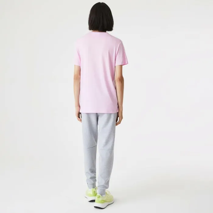 TShirts Men Lacoste Men039s Crew Neck Pima Cotton Jersey TShirt Pink Z4h