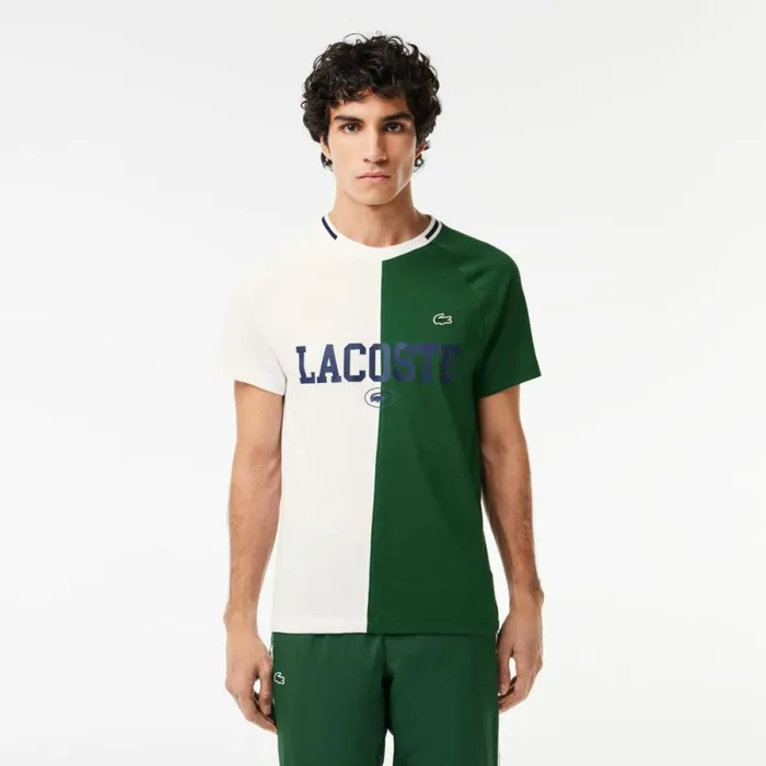 TShirts Men Lacoste Men039s Lacoste Sport X Daniil Medvedev UltraDry Tennis TShirt White Green 737 TShirts Men Lacoste Men039s Lacoste Sport X Daniil Medvedev UltraDry Tennis TShirt White Green 737