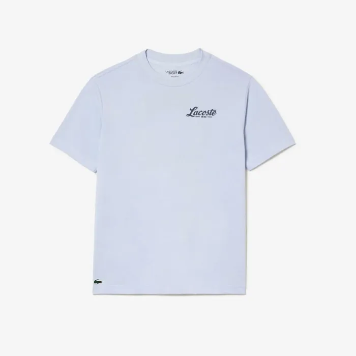 TShirts Men Lacoste Men039s Relaxed Fit UltraDry Printed Golf TShirt Phoenix Blue J2g
