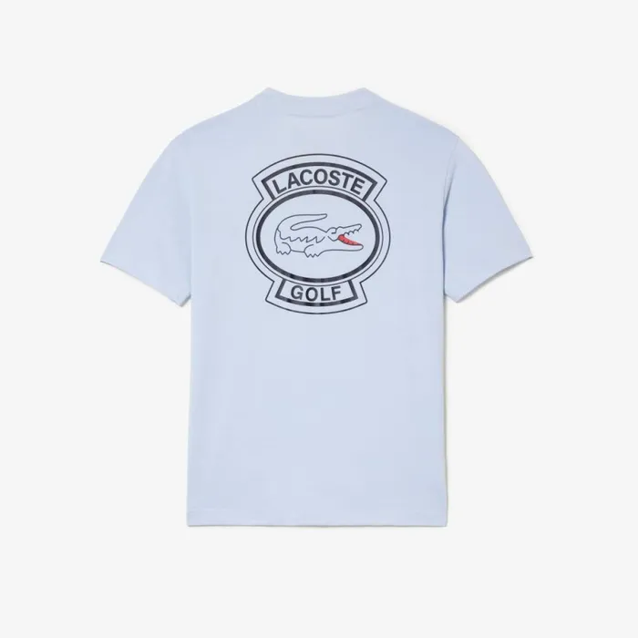 TShirts Men Lacoste Men039s Relaxed Fit UltraDry Printed Golf TShirt Phoenix Blue J2g