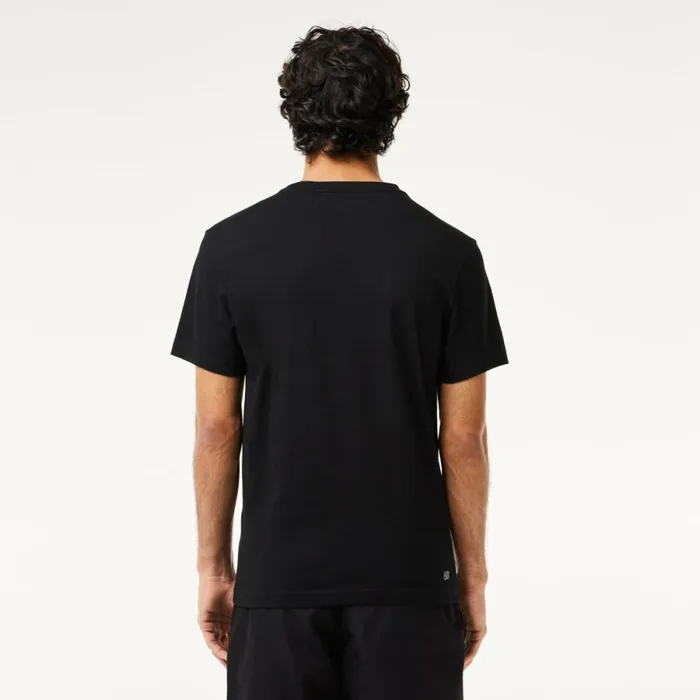 TShirts Men Lacoste Men039s Sport UltraDry Croc Print TShirt Black White 258