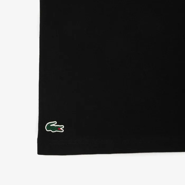 TShirts Men Lacoste Men039s Sport UltraDry Croc Print TShirt Black White 258