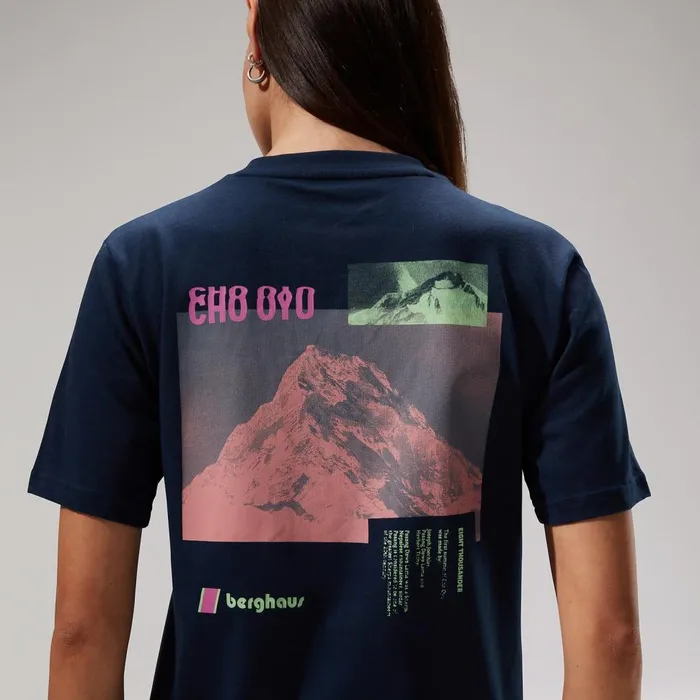TShirts MenWomen Berghaus Cho Zine Short Sleeve TShirts 8211 Dark Blue