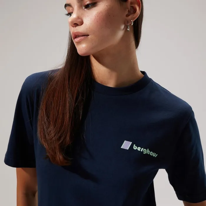 TShirts MenWomen Berghaus Cho Zine Short Sleeve TShirts 8211 Dark Blue