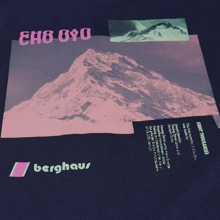 TShirts MenWomen Berghaus Cho Zine Short Sleeve TShirts 8211 Dark Blue