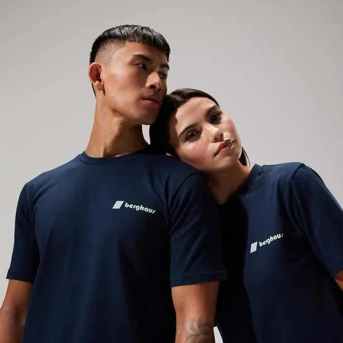 TShirts MenWomen Berghaus Cho Zine Short Sleeve TShirts 8211 Dark Blue