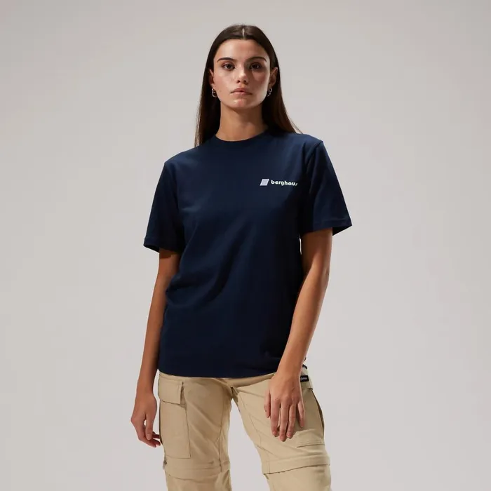 TShirts MenWomen Berghaus Cho Zine Short Sleeve TShirts 8211 Dark Blue