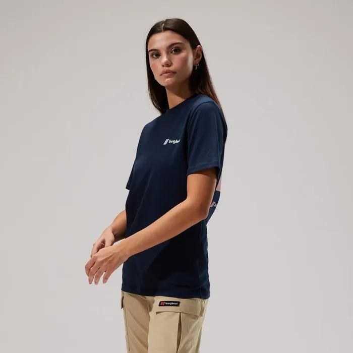 TShirts MenWomen Berghaus Cho Zine Short Sleeve TShirts 8211 Dark Blue