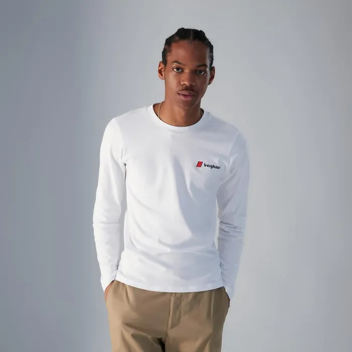 TShirts MenWomen Berghaus Heritage FandB Logo Long Sleeve TShirts 8211 White TShirts MenWomen Berghaus Heritage FandB Logo Long Sleeve TShirts 8211 White