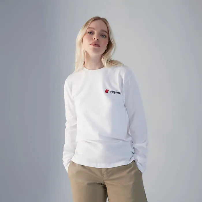 TShirts MenWomen Berghaus Heritage FandB Logo Long Sleeve TShirts 8211 White TShirts MenWomen Berghaus Heritage FandB Logo Long Sleeve TShirts 8211 White