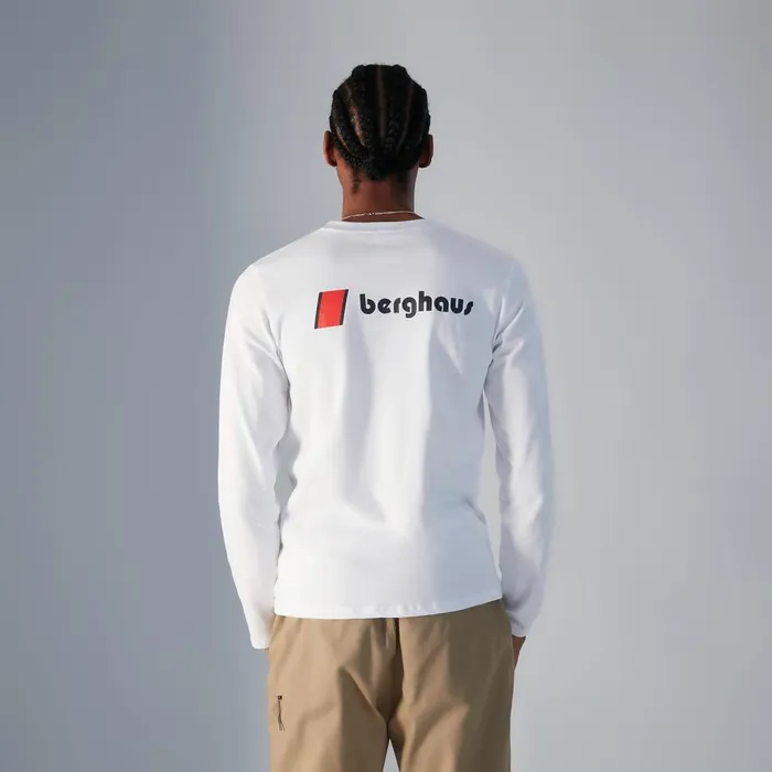 TShirts MenWomen Berghaus Heritage FandB Logo Long Sleeve TShirts 8211 White TShirts MenWomen Berghaus Heritage FandB Logo Long Sleeve TShirts 8211 White