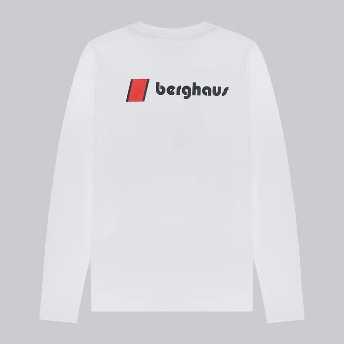 TShirts MenWomen Berghaus Heritage FandB Logo Long Sleeve TShirts 8211 White TShirts MenWomen Berghaus Heritage FandB Logo Long Sleeve TShirts 8211 White
