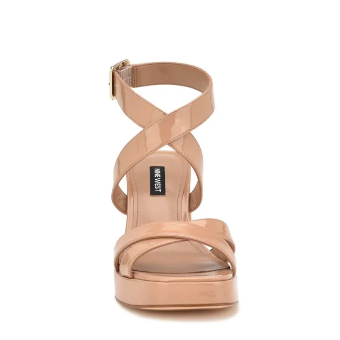 Tackle Ankle Strap Platform Sandals Blush Patent Women Nine West Sandals Tackle Ankle Strap Platform Sandals Blush Patent Women Nine West Sandals