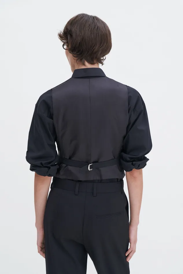 Tailored Vest Black Women Blazers filippak