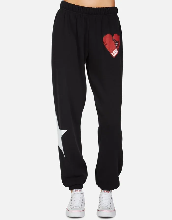 Tanzy Love Boxing Black Women Lauren Moshi Long Sweatpants