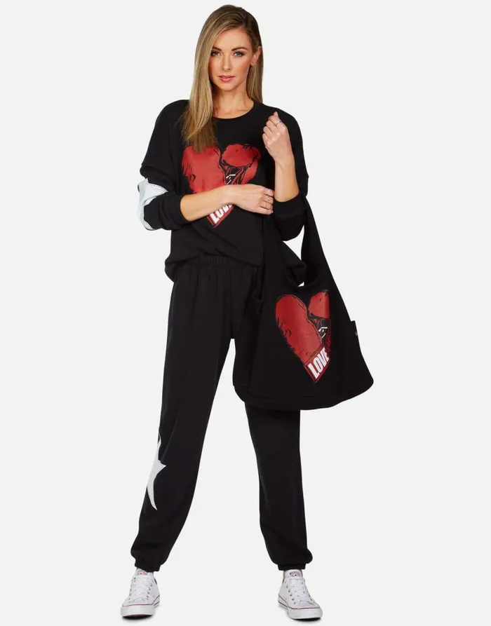 Tanzy Love Boxing Black Women Lauren Moshi Long Sweatpants