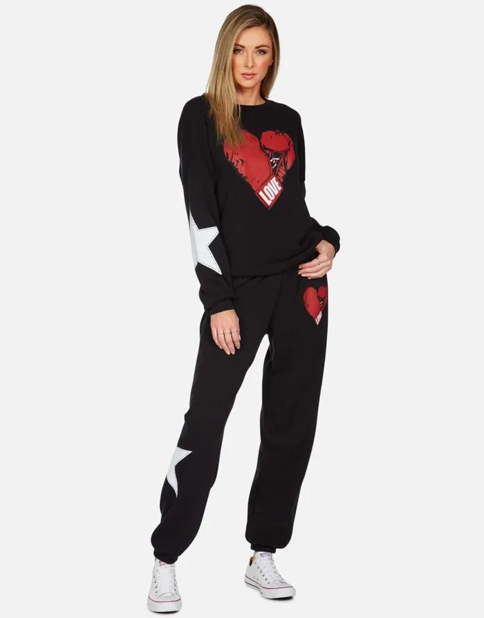 Tanzy Love Boxing Black Women Lauren Moshi Long Sweatpants