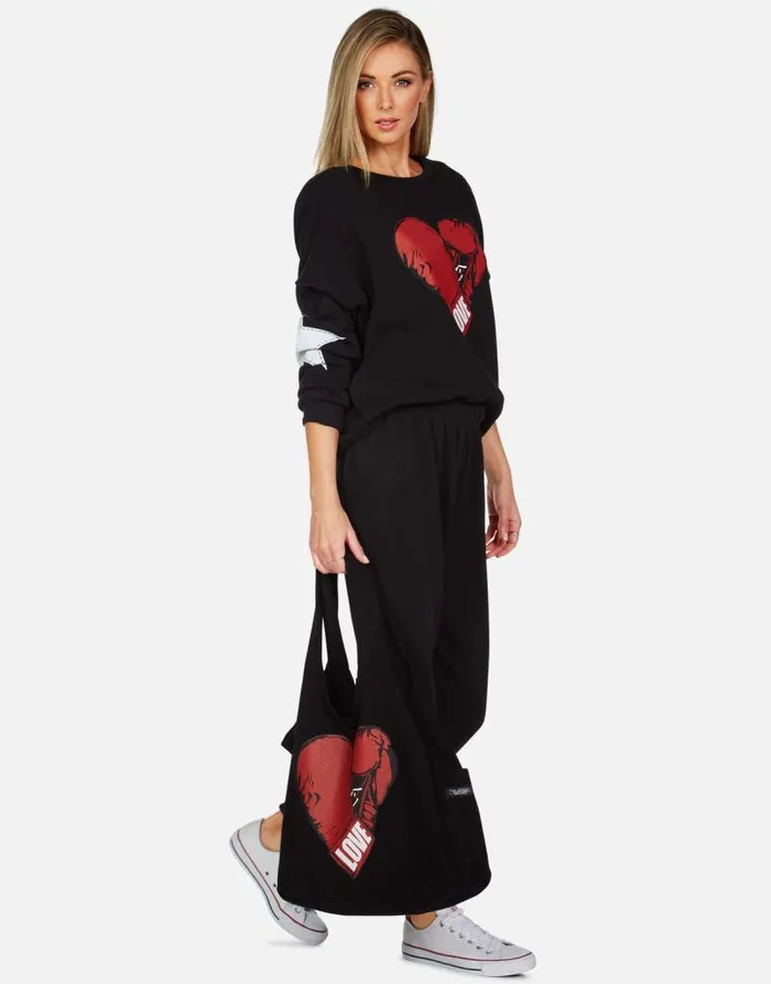 Tanzy Love Boxing Black Women Lauren Moshi Long Sweatpants