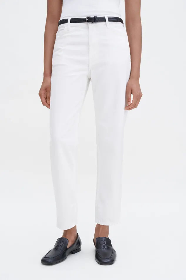 Tapered Jeans Ecru Wash Women Jeans filippak