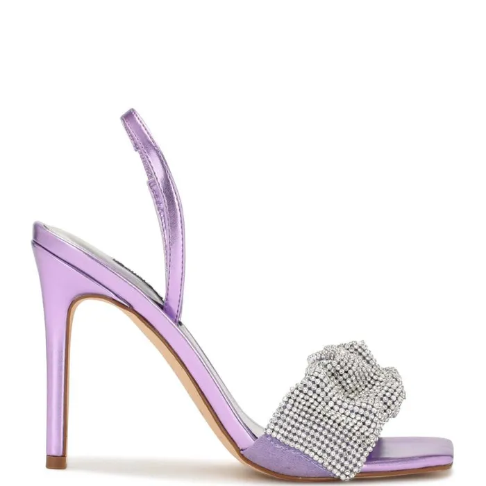 Taray Heeled Sandals Light Purple Crystal Women Nine West Sandals