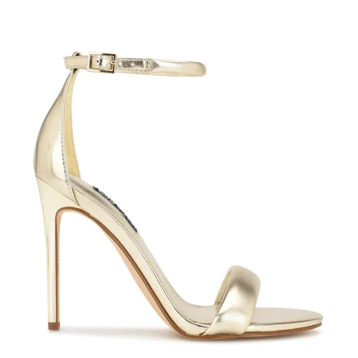 Teeya Ankle Strap Sandals Platino Women Nine West Sandals
