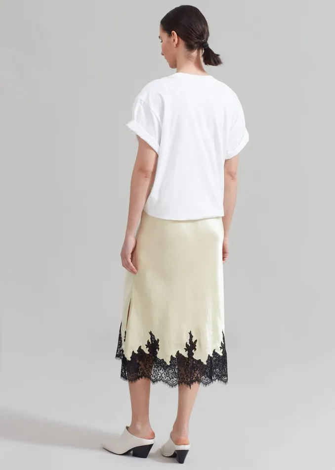 The Frankie Shop 31 Phillip Lim Draped TShirt Slip Combo Dress 8211 WhiteButter Multi Shop Dresses