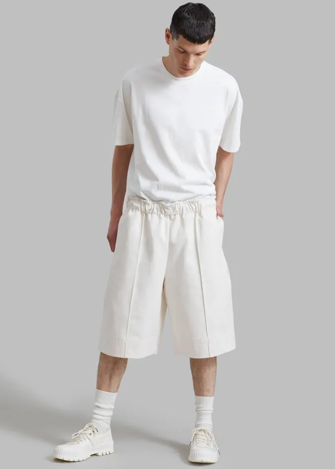 The Frankie Shop Adan Bermuda Shorts 8211 Cream Shop Clothing