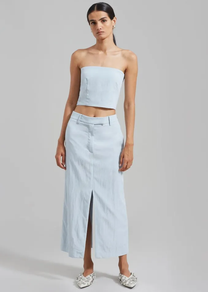 The Frankie Shop Anastasia Tube Top 8211 Sky Shop Tops