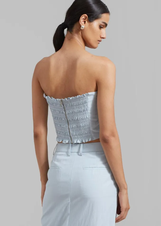 The Frankie Shop Anastasia Tube Top 8211 Sky Shop Tops