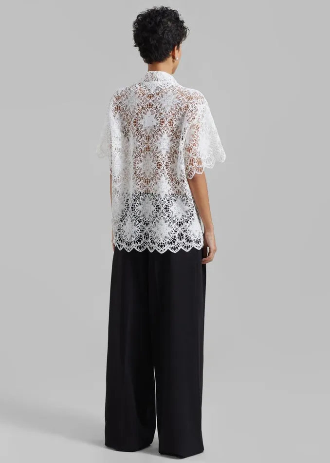 The Frankie Shop Beaufille Matisse Blouse 8211 Ivory Shop Clothing