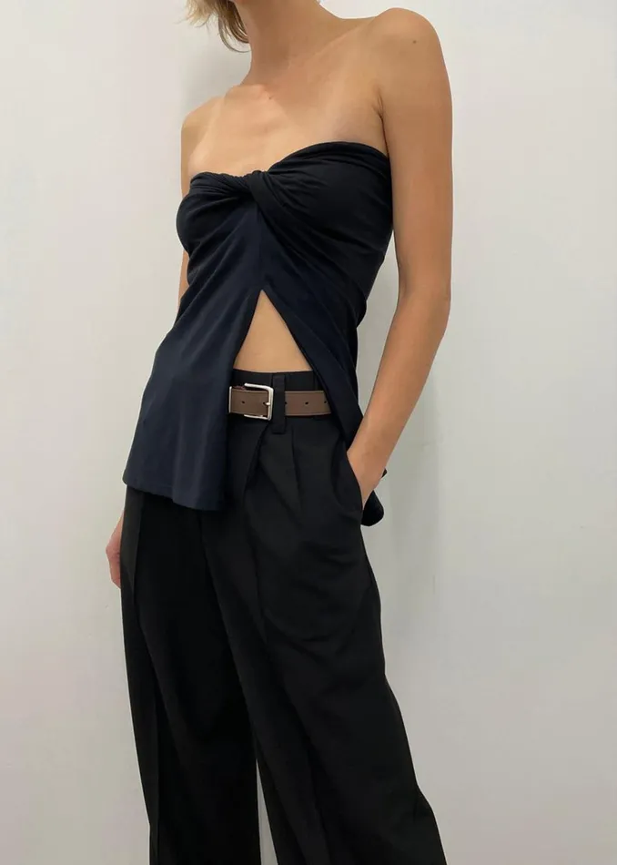 The Frankie Shop Beaufille Zeno Blouse 8211 Black Shop Tops