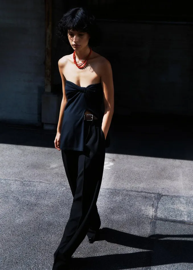 The Frankie Shop Beaufille Zeno Blouse 8211 Black Shop Tops