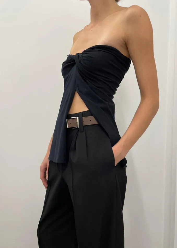 The Frankie Shop Beaufille Zeno Blouse 8211 Black Shop Tops