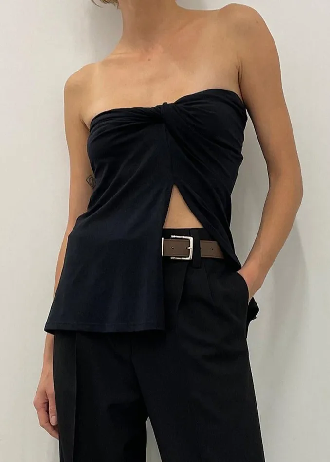 The Frankie Shop Beaufille Zeno Blouse 8211 Black Shop Tops