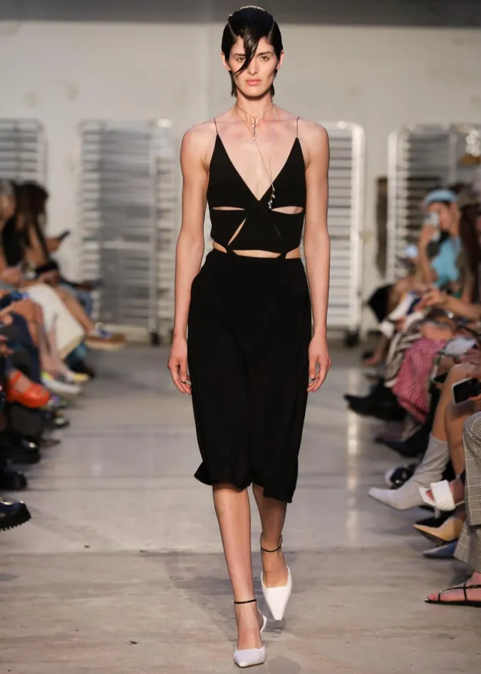 The Frankie Shop Bevza Triangle Bodysuit 8211 Black Shop Tops