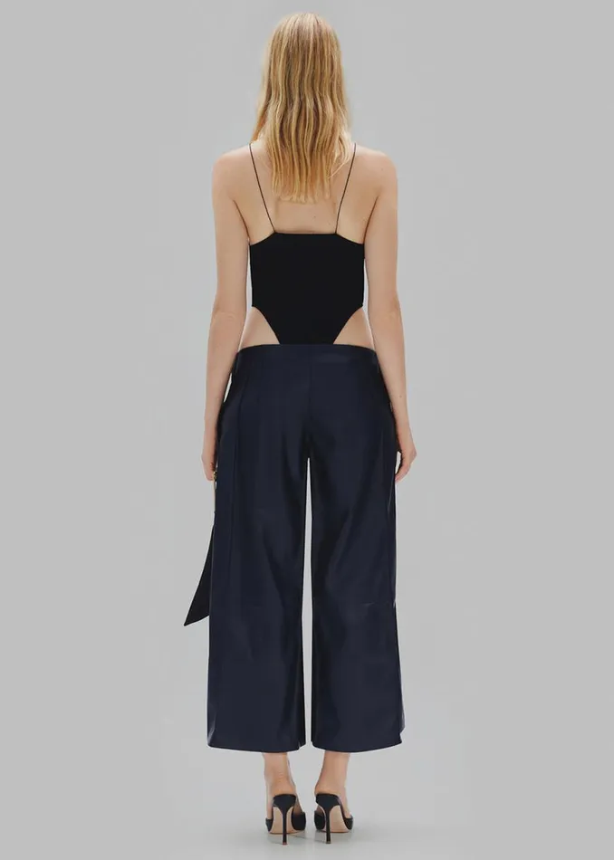 The Frankie Shop Bevza Triangle Bodysuit 8211 Black Shop Tops
