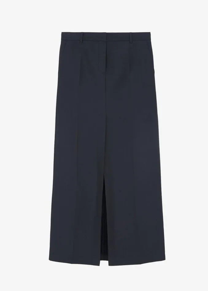 The Frankie Shop Carley Long Skirt 8211 Charcoal Shop Clothing