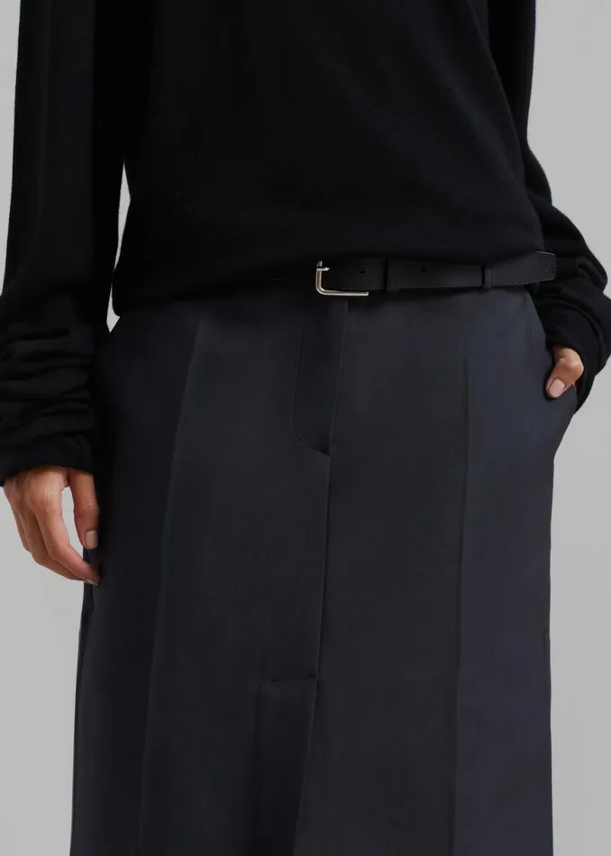 The Frankie Shop Carley Long Skirt 8211 Charcoal Shop Clothing