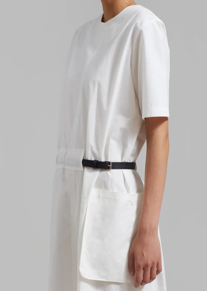 The Frankie Shop Claire Belted Maxi Dress 8211 White Shop Dresses