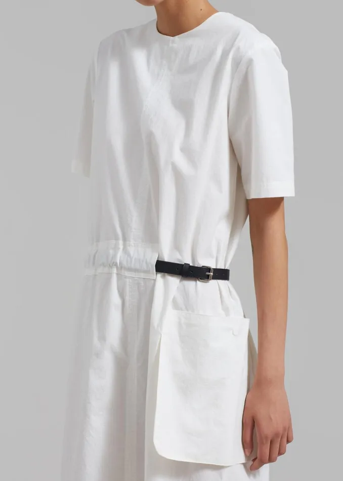 The Frankie Shop Claire Belted Maxi Dress 8211 White Shop Dresses