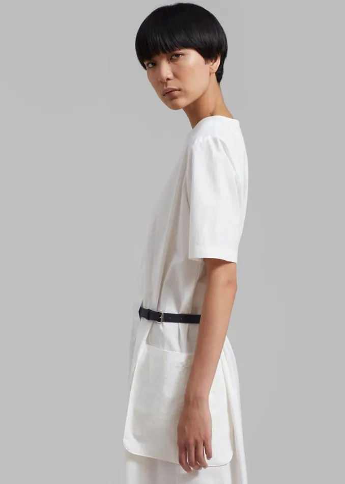 The Frankie Shop Claire Belted Maxi Dress 8211 White Shop Dresses